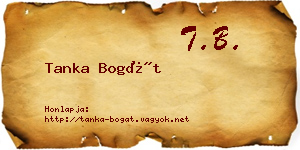 Tanka Bogát névjegykártya